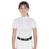 POLO BAMBINA ZIP MANICA CORTA MODELLO LUSINEH - immagine 2