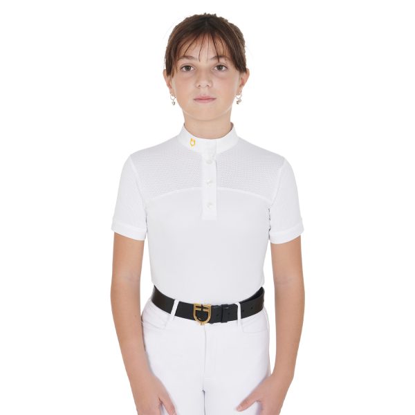 GIRL POLO SHIRT SS BUTTONS 1/2 MESH - immagine 16