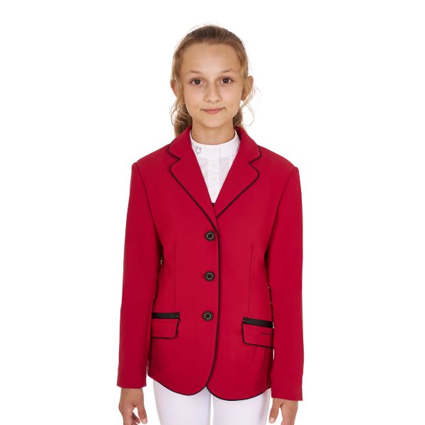 GIRL'S TECHNICAL COMPETITION RIDING JACKET TECNO STRETCH