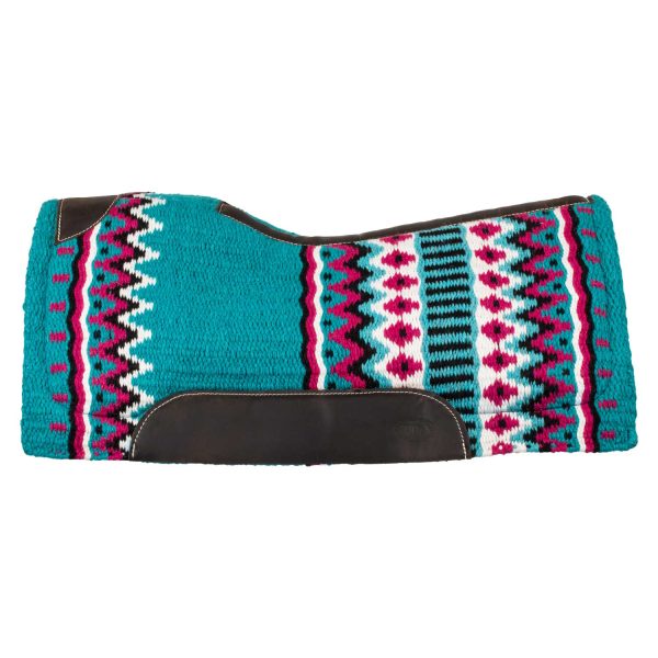 WOOL TOP FELT BOTTOM SADDLE PAD 34X36 - immagine 3