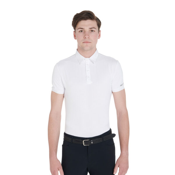 MAN POLO TOTAL MESH BUTTONS
