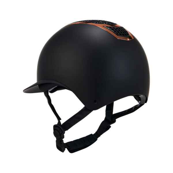 CASCO EQUESTRO MODELLO ECLIPSE STONE MAT WIDE VISOR ROWEL FITTING - immagine 3