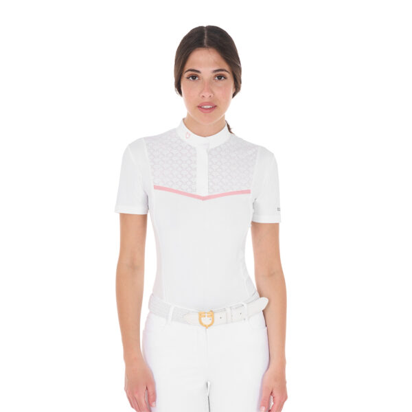 WOMEN'S KNIT TAPE COMPETITION POLO SHIRT SS BUTTONS - immagine 2