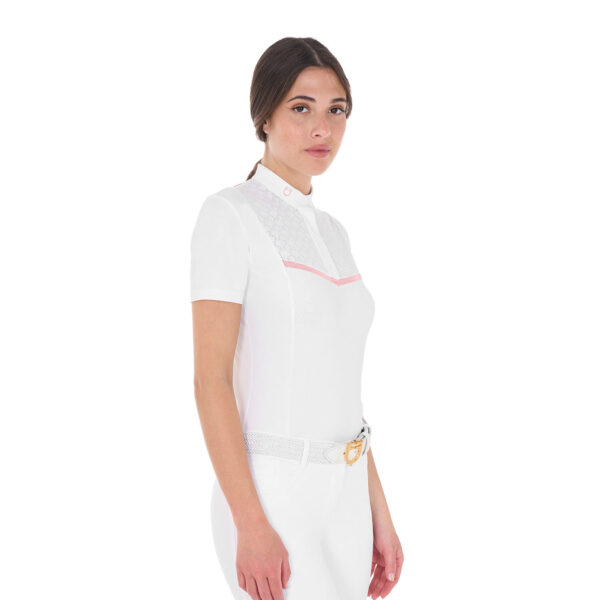 WOMEN'S KNIT TAPE COMPETITION POLO SHIRT SS BUTTONS - immagine 5