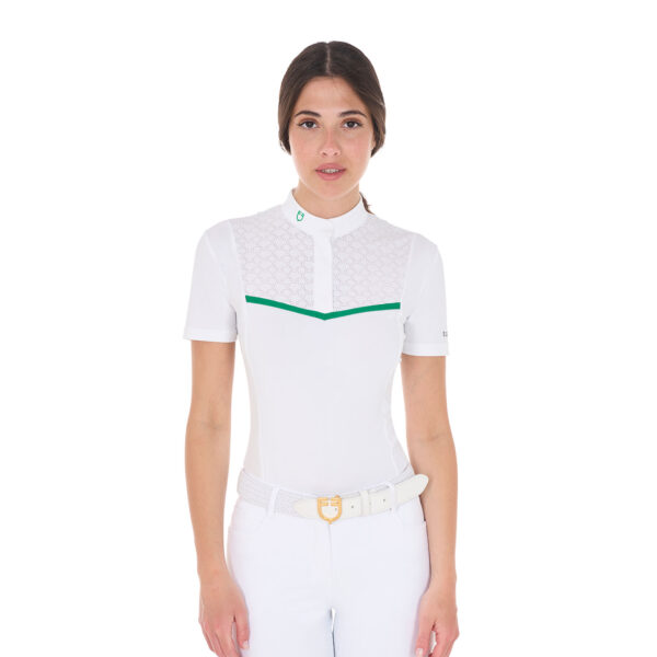 WOMEN'S KNIT TAPE COMPETITION POLO SHIRT SS BUTTONS - immagine 7
