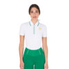 WOMEN'S TECNO STRETCH TRAINING POLO SHIRT SS ZIP - immagine 2
