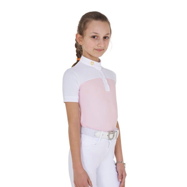 GIRL POLO SHIRT SS BUTTONS 1/2 MESH - immagine 6