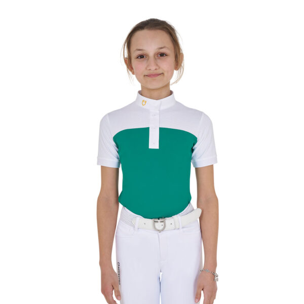 GIRL POLO SHIRT SS BUTTONS 1/2 MESH - immagine 9