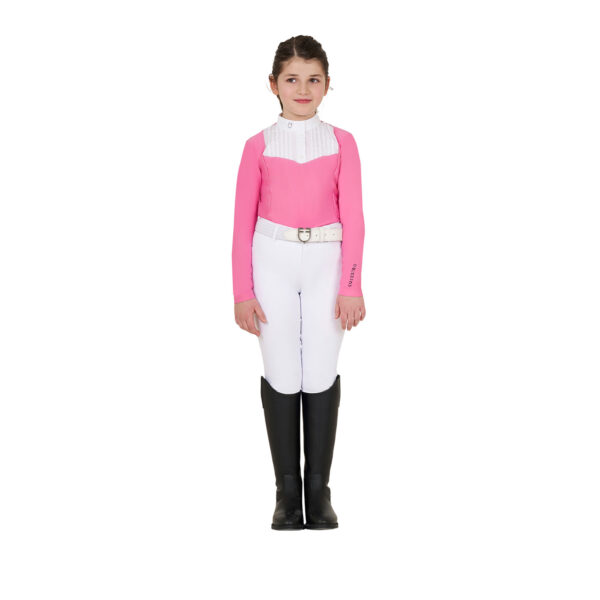 GIRL'S RHINESTONE COMPETITION POLO SHIRT LS BUTTONS - immagine 22