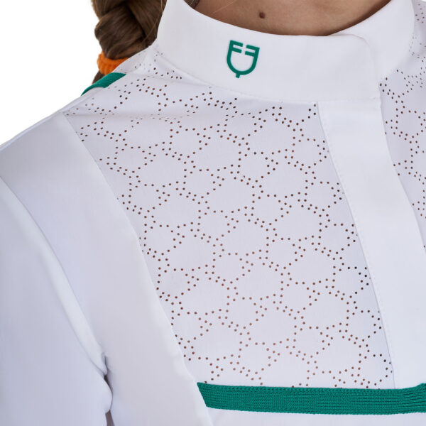 GIRL'S KNIT TAPE COMPETITION POLO SHIRT SS BUTTONS - immagine 10