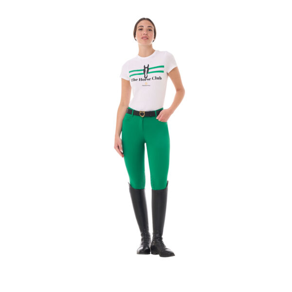WOMEN'S STRIPE EQUESTRO HORSE CLUB COTTON T-SHIRT - immagine 9